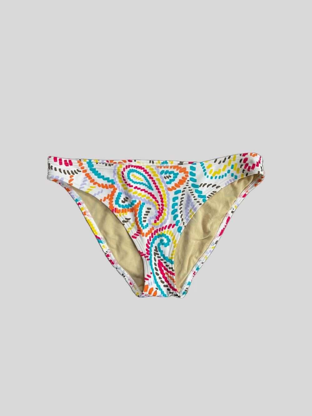 Victoria Secret Swim Bottom Bikini Sexy Medium Women's Paisley multicolor